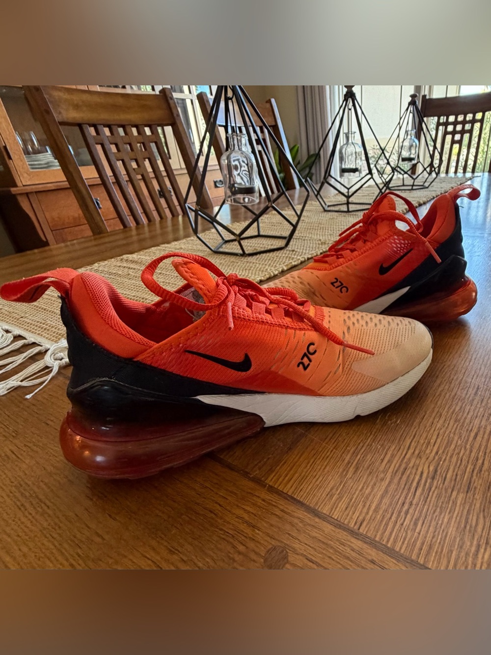 Nike Air Max 270 in Orange, Black and White